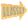 Pfeil, auf dem "Klasse!" steht.