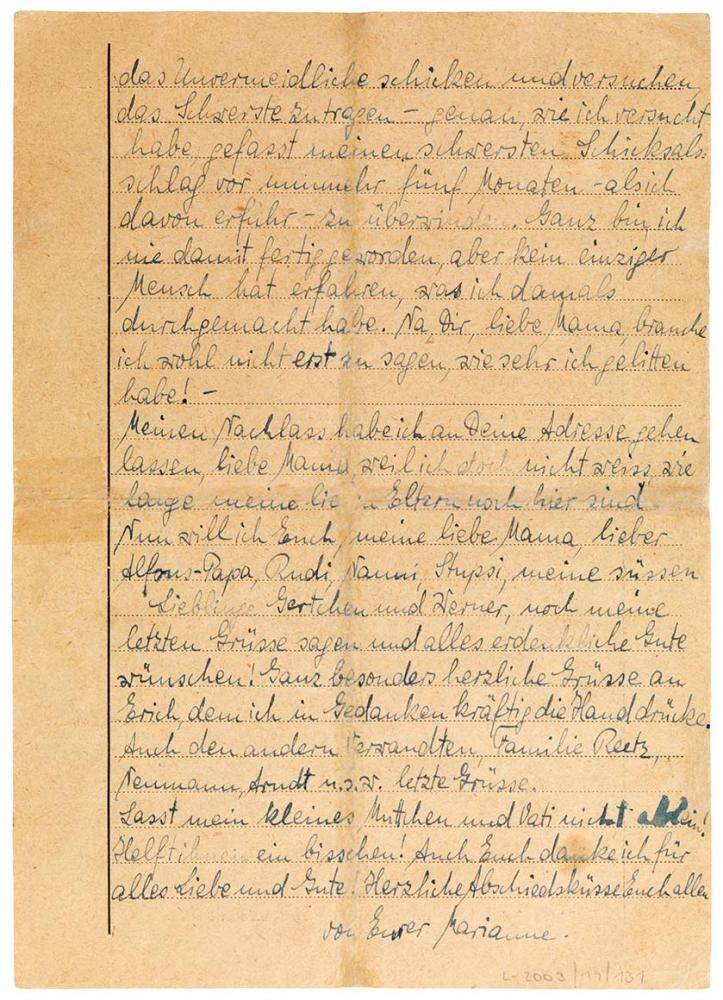 Handschriftlicher Brief 2. Seite