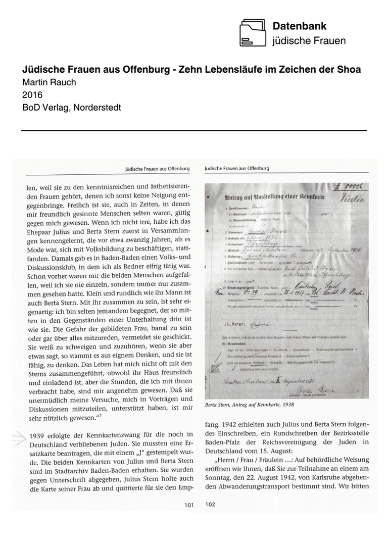 Buchseite Jüdische Frauen 4