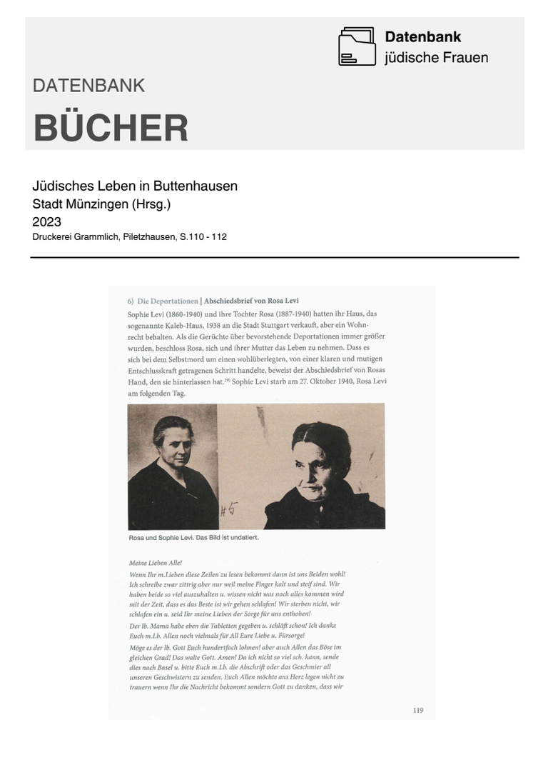 Buchseite Jüdisches Leben in Buttenhausen 4