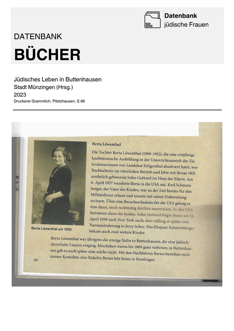 Buchseite Jüdisches Leben in Buttenhausen 6