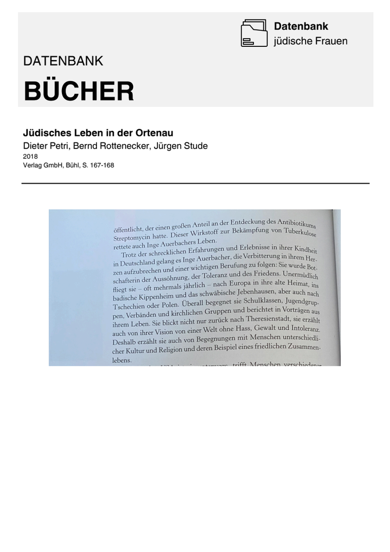 Buchseite Jüdisches Leben in der Ortenau 2