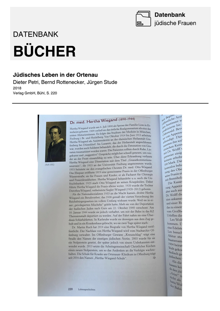Buchseite Jüdisches Leben in der Ortenau 4