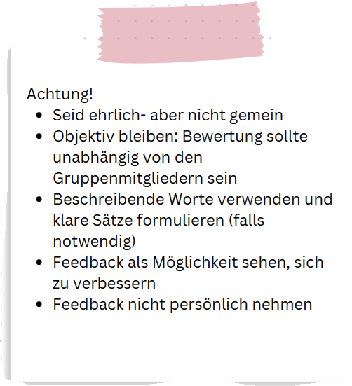 Zettel Achtung